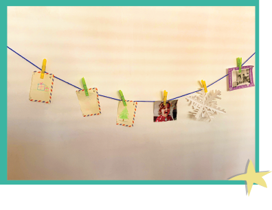 Display our great moments together in an Interactive Clothesline project! *Corde à linge interactive*